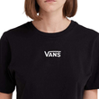 Blusa Feminina Vans Flying V Crew Cropped II PRETO-V4707500480001- -3-